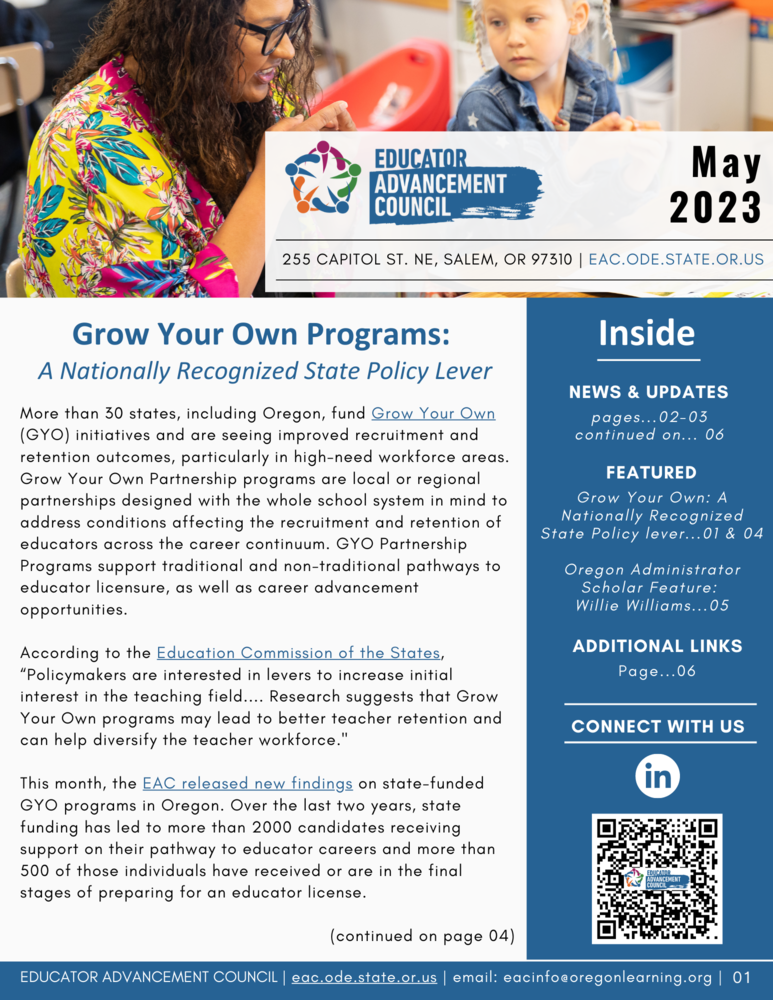 EAC May Newsletter